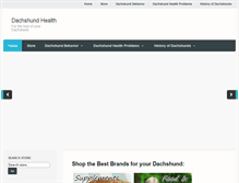 Tablet Screenshot of dachshundhealth.com